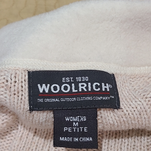 Vintage Woolrich 1/4 zip knit sweater size M petite - Picture 4 of 7